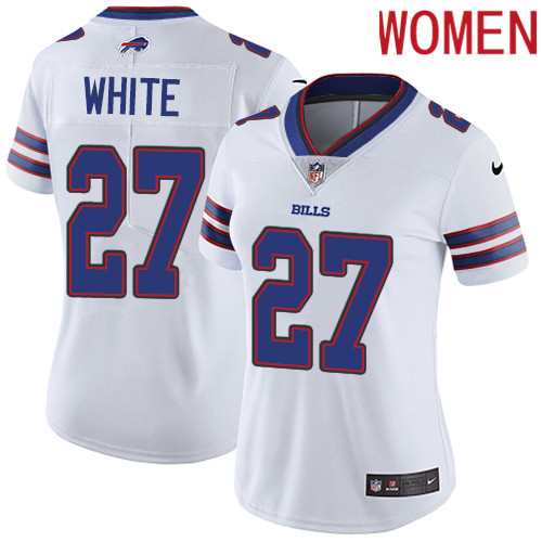 2019 Women Buffalo Bills #27 White white Nike Vapor Untouchable Limited NFL Jersey->women nfl jersey->Women Jersey